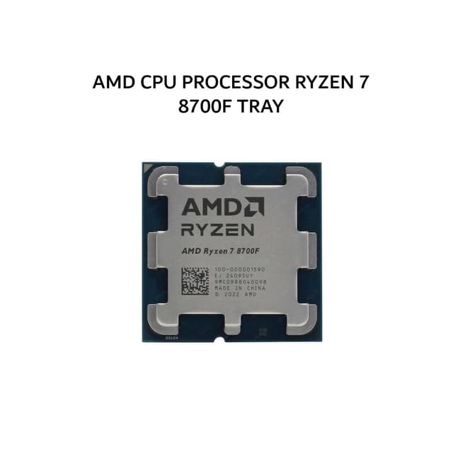 AMD CPU PROCESSOR RYZEN 7 8700F (8C/16T + 4.1-5.0GHZ) 16MB CACHE TDP 65W AM5 3Y TRAY