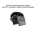 AMD CPU PROCESSOR RYZEN 5 5600XT (6C/12T + 3.6-4.6GHZ + WRAITH STEALTH COOLER) 16MB CACHE TDP 65W AM4 3Y - Variant 1