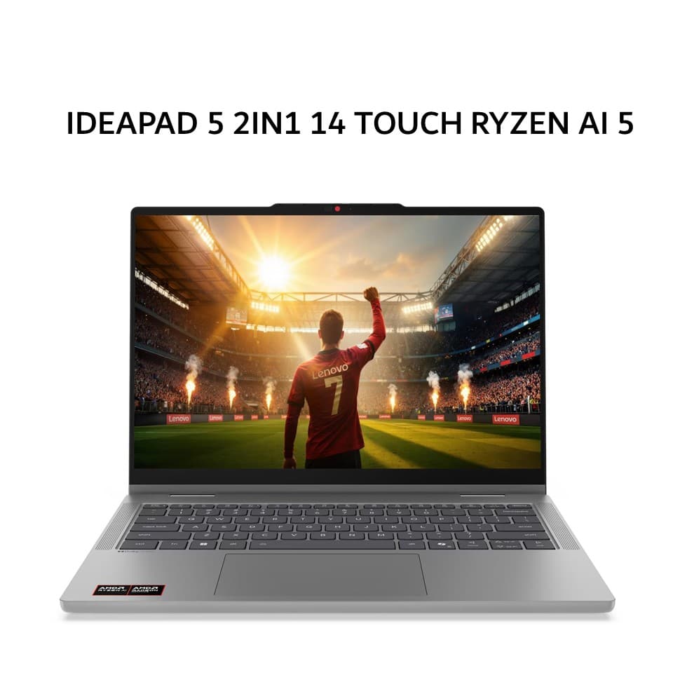 LENOVO IDEAPAD 5 2IN1 14 TOUCH RYZEN AI 5 430 16GB 512GB W11+OHS+M365B 14.0WUXGA PEN 2Y+ADP (BOX BP)  GRY -4VID
