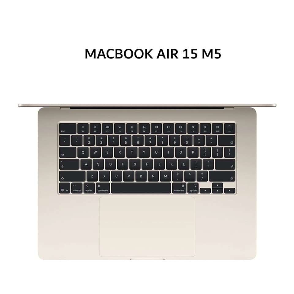 APPLE MACBOOK AIR 15 M5 10C GPU 16GB 512GB 10C CPU 15.3 STARLIGHT -MDVD4ID