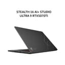 MSI STEALTH 16 AI+ STUDIO ULTRA 9 386H RTX5070TI 12GB/ 32GB 1TB W11+OHS+M365B 16.0UHD+ OLED 240HZ 100DCIP3 3YR BLK - Image 2