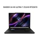 MSI RAIDER 16 HX ULTRA 7 251HX RTX5070TI 12GB/ 16GB 1TB W11+OHS+M365B 16.0WQHD IPS 240HZ 100DCIP3 3Y+ADP BLK - Variant 1