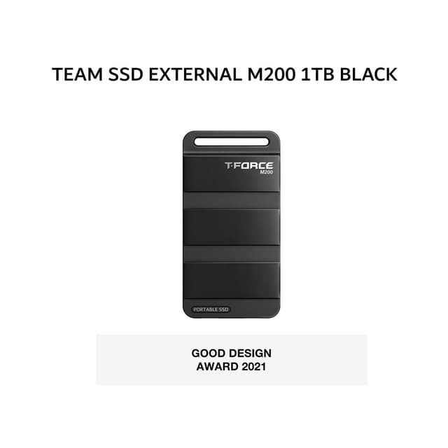 TEAM SSD EXTERNAL M200 1TB BLACK 5Y - UP TO 1800 MB/S