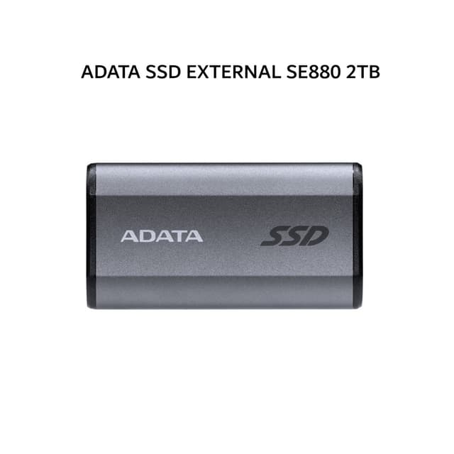 ADATA SSD EXTERNAL SE880 2TB GRAY 5Y - UP TO 2000 MB/S