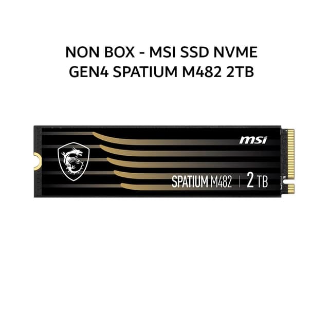 NON BOX - MSI SSD NVME GEN4 SPATIUM M482 2TB PCIE 4.0 M.2 2280 5Y - UP TO 7300 MB/S