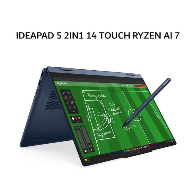 LENOVO IDEAPAD 5 2IN1 14 TOUCH RYZEN AI 7 445 16GB 512GB W11+OHS+M365B 14.0WUXGA PEN 2Y+ADP (BOX BP) BLU -4TID