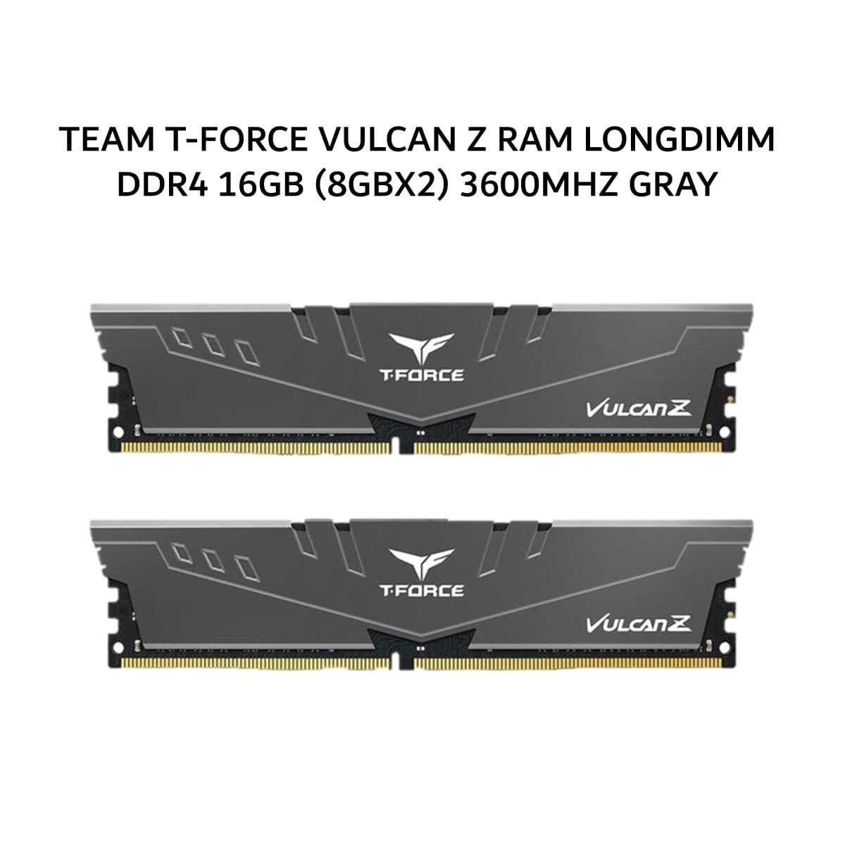 TEAM T-FORCE VULCAN Z RAM LONGDIMM DDR4 16GB (8GBX2) 3600MHZ GRAY