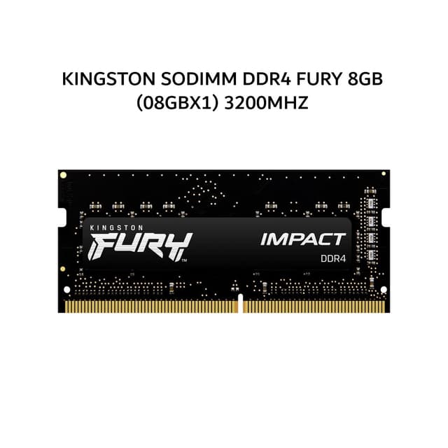 KINGSTON SODIMM DDR4 FURY 8GB (08GBX1) 3200MHZ