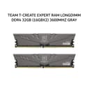 TEAM T-CREATE EXPERT RAM LONGDIMM DDR4 32GB (16GBX2) 3600MHZ GRAY - Variant 1