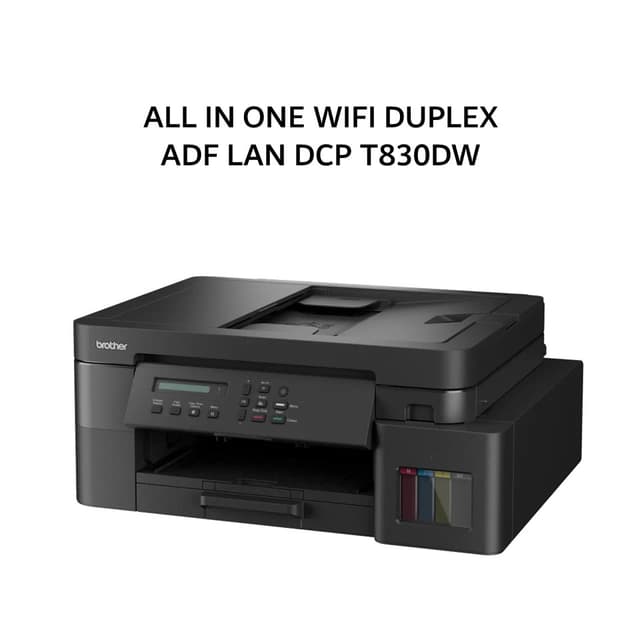 BROTHER ALL IN ONE WIFI DUPLEX ADF LAN DCP T830DW 3Y