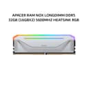 APACER RAM NOX LONGDIMM DDR5 32GB (16GBX2) 5600MHZ HEATSINK RGB AH5U32G56C522NBAA2 - Variant 1