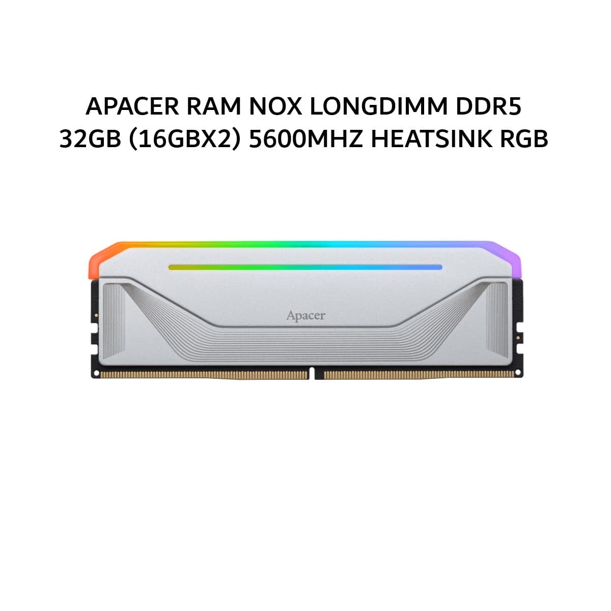APACER RAM NOX LONGDIMM DDR5 32GB (16GBX2) 5600MHZ HEATSINK RGB AH5U32G56C522NBAA2