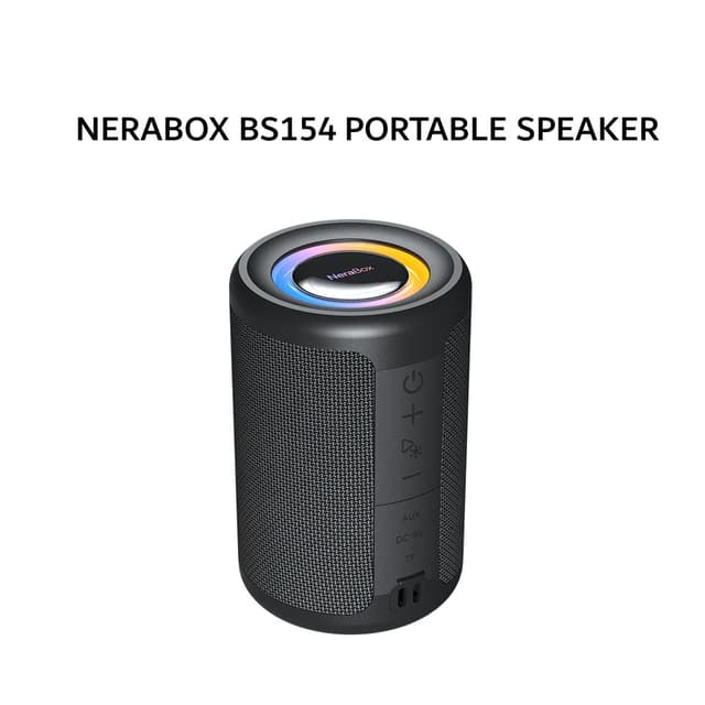 FANTECH NERABOX BS154 PORTABLE SPEAKER BLUETOOTH 5.4 RGB/SD CARD/AUX - BLACK