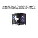 OCYPUS PC CASE ATX IOTA C70 DUAL CHAMBER (6X 120MM ARGB FANS + DIGITAL DISPLAY) BLACK 1Y - Variant 1