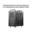 COOLER MASTER PC CASE ATX QUBE 540 (1X 120MM BLACK FAN) STARDUST IRON 2Y - Image 1