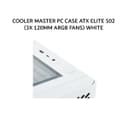 COOLER MASTER PC CASE ATX ELITE 502 (3X 120MM ARGB FANS) WHITE 2Y - Image 2