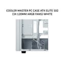 COOLER MASTER PC CASE ATX ELITE 502 (3X 120MM ARGB FANS) WHITE 2Y - Image 1