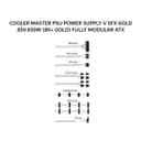 COOLER MASTER PSU POWER SUPPLY V SFX GOLD 850 850W (80+ GOLD) FULLY MODULAR ATX 3.1 12V-2X6 WHITE 10Y - Image 1