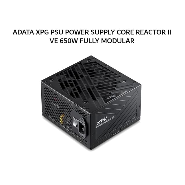 ADATA XPG PSU POWER SUPPLY CORE REACTOR II VE 650W (80+ GOLD) FULLY MODULAR ATX 3.1 PCIE 5.0 BLACK