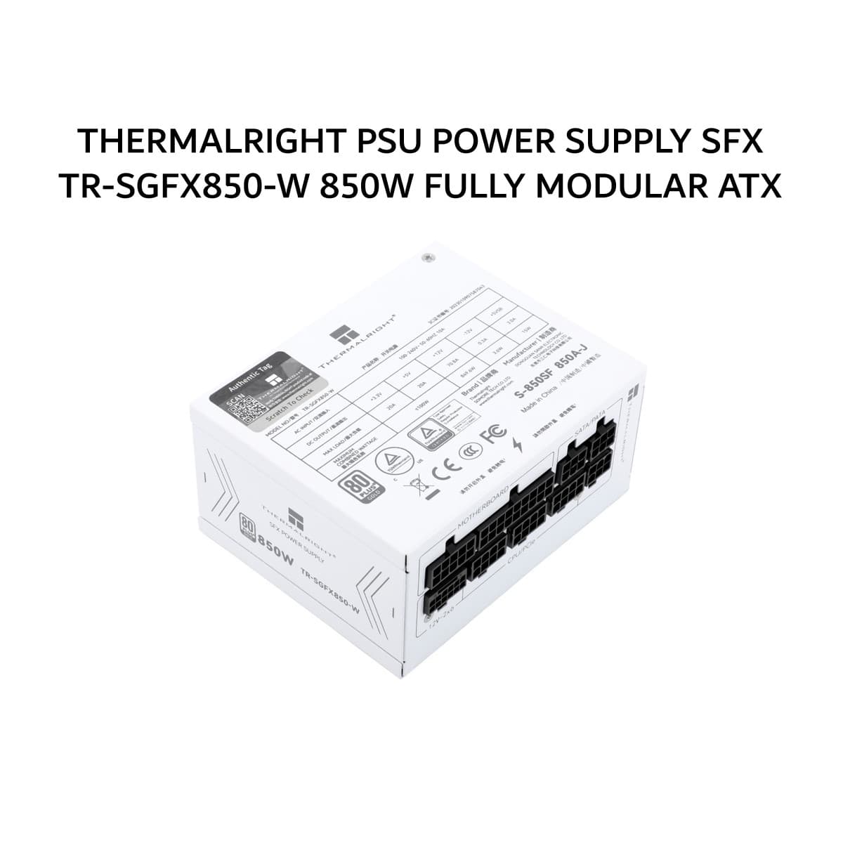 THERMALRIGHT PSU POWER SUPPLY SFX TR-SGFX850-W 850W (80+ GOLD) FULLY MODULAR ATX 3.1 PCIE 5.1 12V-2X6 WHITE 5Y