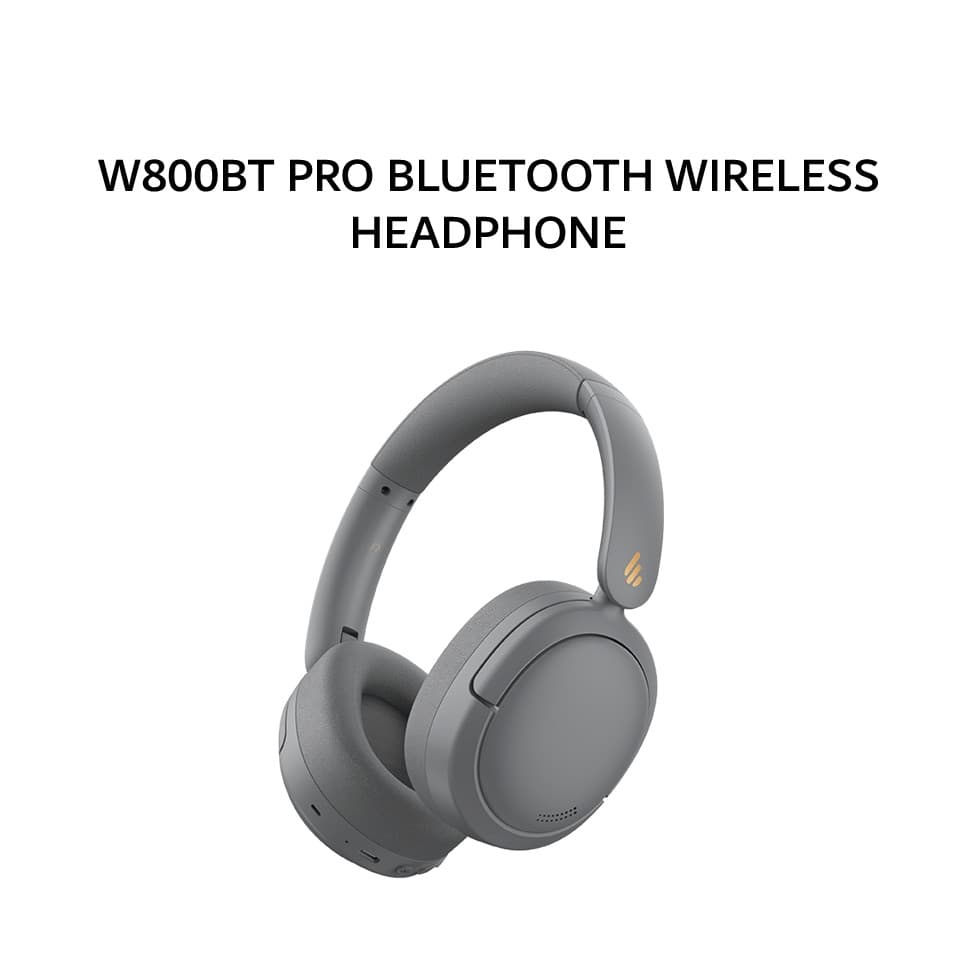 EDIFIER W800BT PRO BLUETOOTH WIRELESS HI-RES ANC HEADPHONE - GREY
