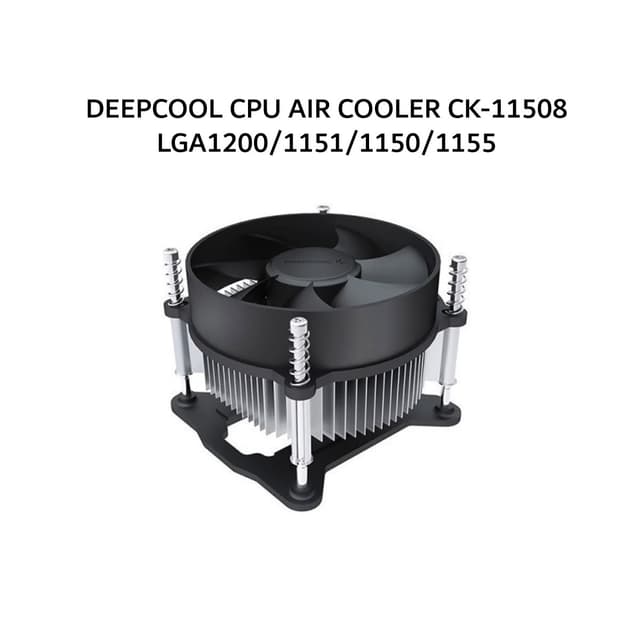 DEEPCOOL CPU AIR COOLER CK-11508 LGA1200/1151/1150/1155 (1X 92MM BLACK FAN) BLACK 1Y