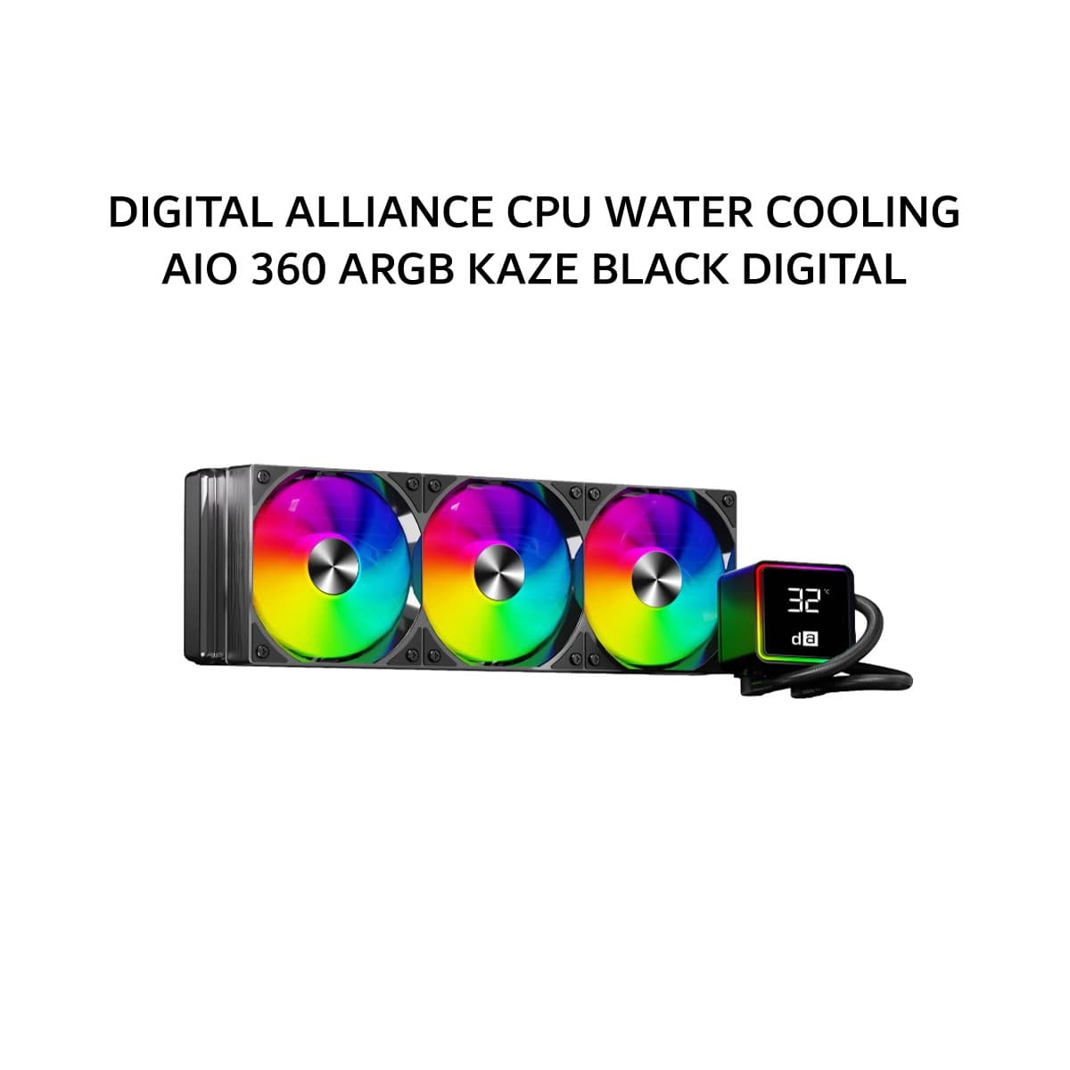 DIGITAL ALLIANCE CPU WATER COOLING AIO 360 ARGB KAZE BLACK DIGITAL 2Y