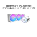 COOLER MASTER CPU AIO COOLER MASTERLIQUID ML 360 ATMOS II LCD WHITE (360MM RADIATOR + 3X 120MM SICKLEFLOW EDGE ARGB + 2.1 INCH LCD DISPLAY) WHITE 6Y - Variant 1