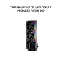 THERMALRIGHT CPU AIO COOLER PEERLESS VISION 360 (360MM RADIATOR + 3X 120MM ARGB FANS + 3.95 INCH LCD DISPLAY) BLACK 5X - Variant 1