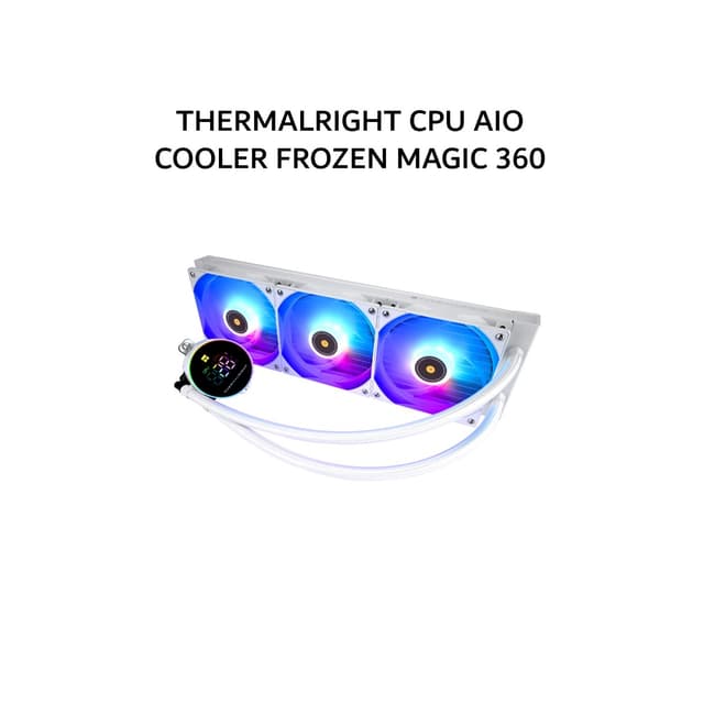 THERMALRIGHT CPU AIO COOLER FROZEN MAGIC 360 (360MM RADIATOR + 3X 120MM ARGB FANS ) DIGITAL WHITE 3Y