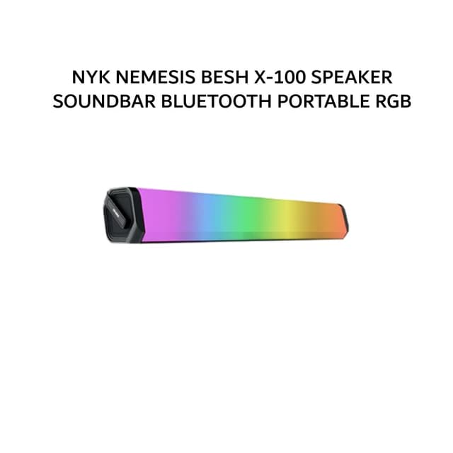 NYK NEMESIS BESH X100 / X-100 SPEAKER SOUNDBAR BLUETOOTH PORTABLE RGB