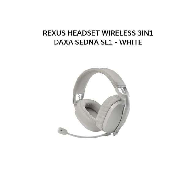 REXUS HEADSET WIRELESS 3IN1 DAXA SEDNA SL1 - WHITE