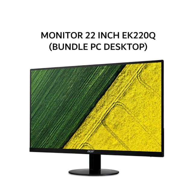 ACER MONITOR 22 INCH EK220Q VA FHD 1080P 1MS 100HZ (BUNDLE PC DESKTOP)