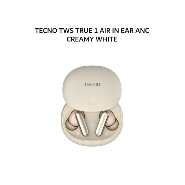 TECNO TWS TRUE 1 AIR IN EAR ANC - CREAMY WHITE