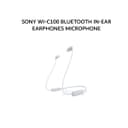SONY WI-C100 / WI C100 BLUETOOTH IN-EAR EARPHONES MICROPHONE - WHITE - Variant 1