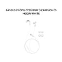 BASEUS ENCOK CZ20 WIRED EARPHONES MOON WHITE - Variant 1