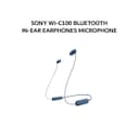 SONY WI-C100 / WI C100 BLUETOOTH IN-EAR EARPHONES MICROPHONE - BLUE - Variant 1