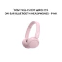 SONY WH-CH520 / WH CH520 WIRELESS ON-EAR BLUETOOTH HEADPHONES - PINK - Variant 1