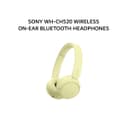 SONY WH-CH520 / WH CH520 WIRELESS ON-EAR BLUETOOTH HEADPHONES - YELLOW - Variant 1