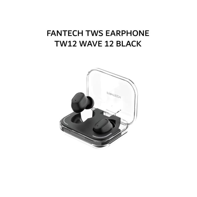 FANTECH TWS EARPHONE TW12 WAVE 12 BLACK