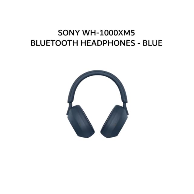 SONY WH-1000XM5 / WH 1000XM5 BLUETOOTH HEADPHONES - BLUE