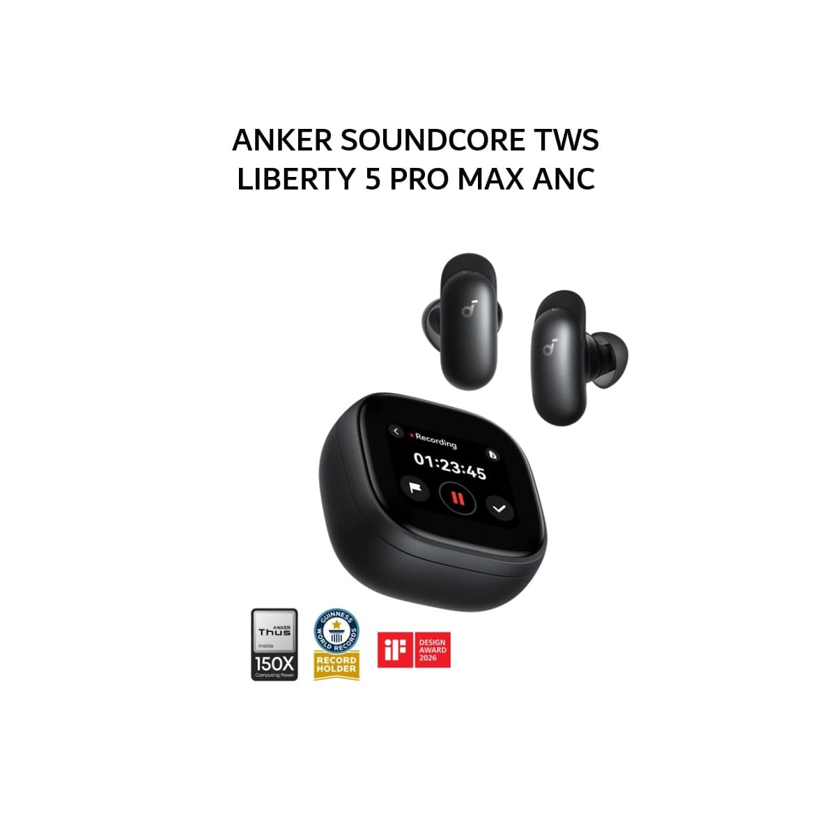 ANKER SOUNDCORE TWS LIBERTY 5 PRO MAX ANC D1204 - BLACK