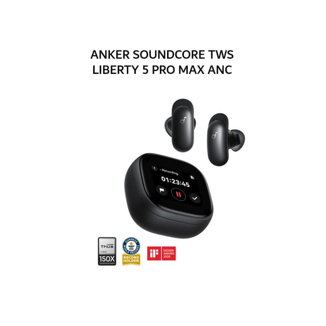 ANKER SOUNDCORE TWS LIBERTY 5 PRO MAX ANC D1204 - BLACK