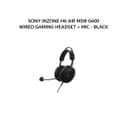 SONY INZONE H6 AIR MDR G600 WIRED GAMING HEADSET + MIC - BLACK - Variant 1