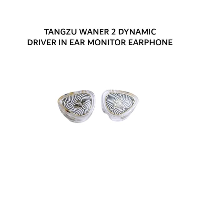 TANGZU WANER 2 / WANER S.G 2 10MM DYNAMIC DRIVER IN EAR MONITOR EARPHONE - 3.5MM WITH MIC - WHITE