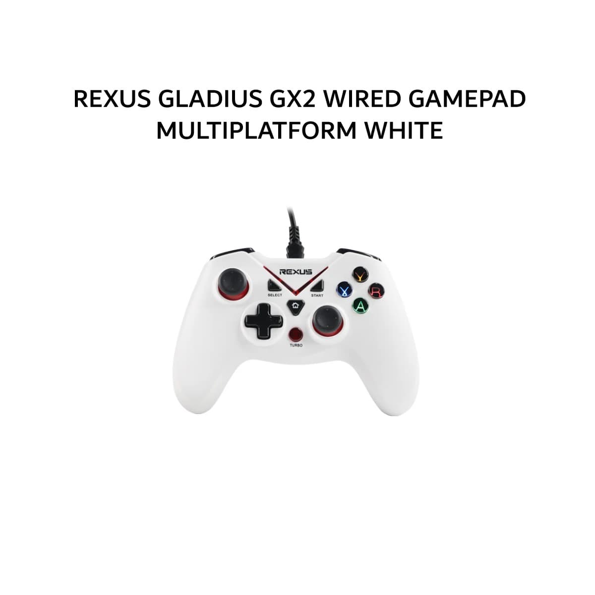 REXUS GLADIUS GX2 WIRED GAMEPAD MULTIPLATFORM WHITE