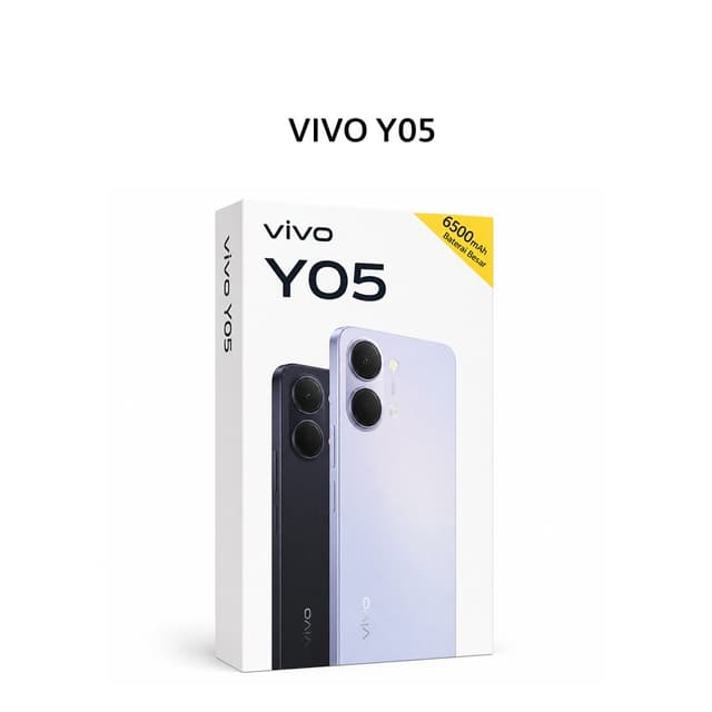 VIVO Y05 4GB 128GB BLACK (BOX CHA+CAS+SCR)