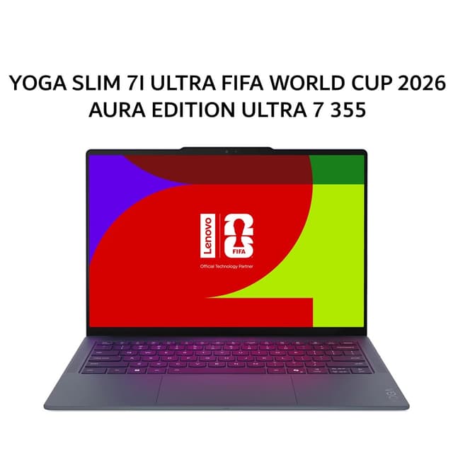 YOGA SLIM 7I ULTRA FIFA WORLD CUP 2026 AURA EDITION ULTRA 7 355 32GB 1TB W11+OHS+M365B 14.0 2.8K TOUCH POLED 120HZ EVO 3+3ADP (BOX MO+SLE) BLUE -2AID