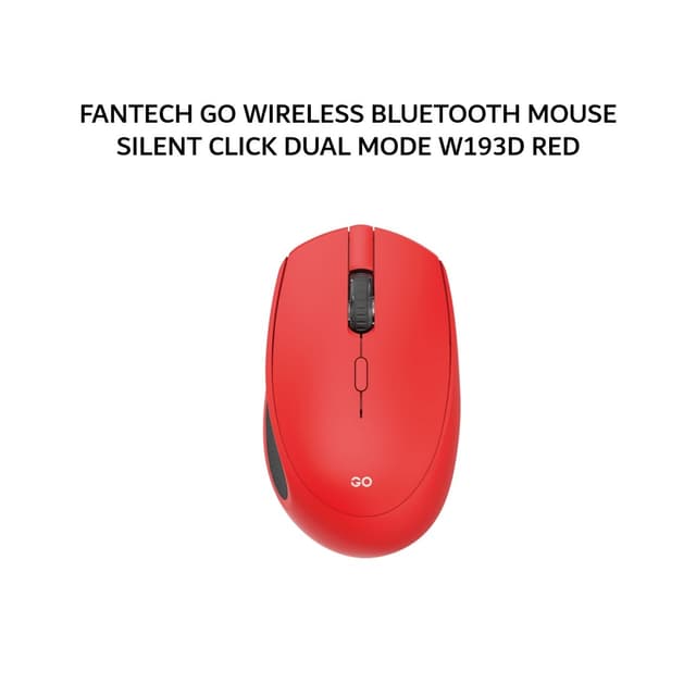 FANTECH GO WIRELESS BLUETOOTH MOUSE SILENT CLICK DUAL MODE W193D RED