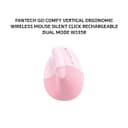 FANTECH GO COMFY VERTICAL ERGONOMIC WIRELESS MOUSE SILENT CLICK RECHARGEABLE DUAL MODE W195R - PINK - Variant 1